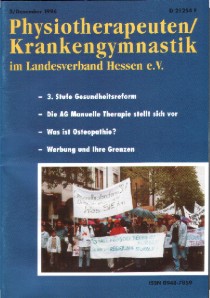 Fachzeitschrift Physiotherapeuten im LV Hessen, Dezember 1996